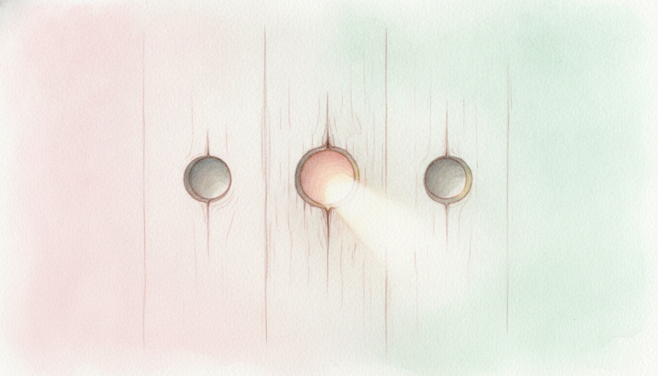 3つの穴